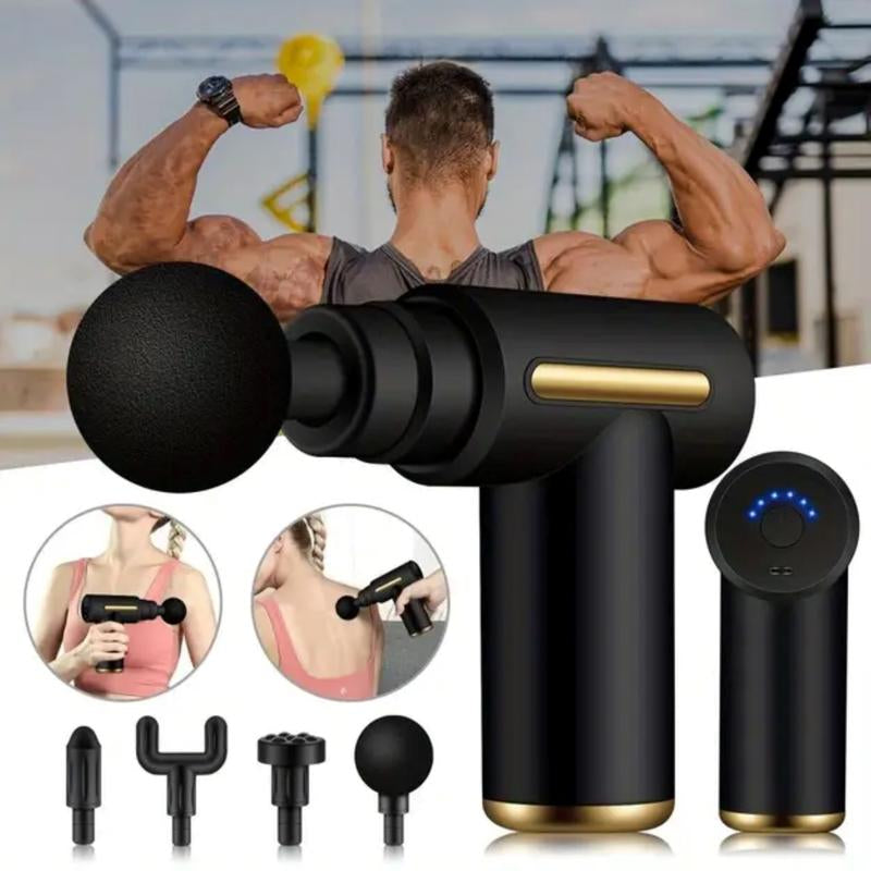 Portable Mini Massage Gun for Instant Muscle Relief - Ideal for Fitness & Workouts,Usb Rechargeable with Lithium Battery,Full Body Use,Electric Muscle Massager Gift Mum Black Relaxing Gifts Boyfriend Funny Gift Comfort